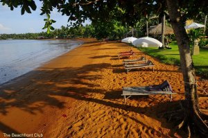 Koh Chang, Thailand. The sands of quiet Amber Beach in the northeast are distinctly reddish.